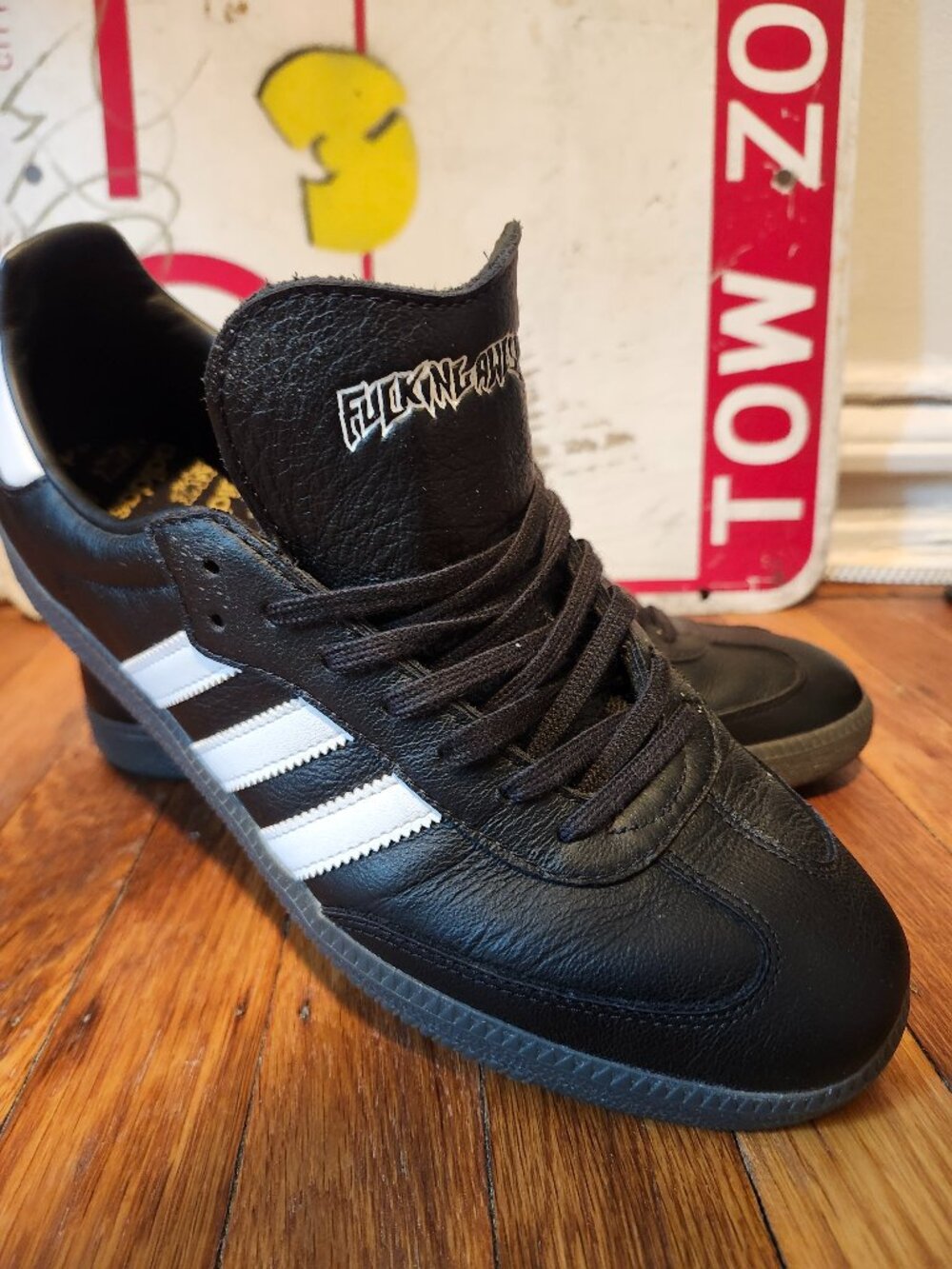 F*cking Awesome x adidas Samba Black White Men's 10.5 Worn Once